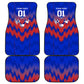 Personalized Haiti Football Car Mats Brush Stroke Soccer Graphic Flag Colors