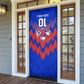 Personalized Haiti Football Door Cover Brush Stroke Soccer Graphic Flag Colors