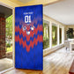 Personalized Haiti Football Door Cover Brush Stroke Soccer Graphic Flag Colors