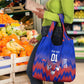 Personalized Haiti Football Grocery Bag Brush Stroke Soccer Graphic Flag Colors