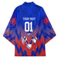 Personalized Haiti Football Kimono Brush Stroke Soccer Graphic Flag Colors