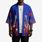 Personalized Haiti Football Kimono Brush Stroke Soccer Graphic Flag Colors