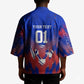 Personalized Haiti Football Kimono Brush Stroke Soccer Graphic Flag Colors