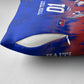 Personalized Haiti Football Pillow Cover Brush Stroke Soccer Graphic Flag Colors