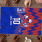 Personalized Haiti Football Puzzle Brush Stroke Soccer Graphic Flag Colors
