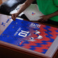 Personalized Haiti Football Puzzle Brush Stroke Soccer Graphic Flag Colors