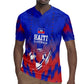 Personalized Haiti Football Rugby Jersey Brush Stroke Soccer Graphic Flag Colors