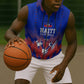 Personalized Haiti Football Sleeveless Zip Hoodie Brush Stroke Soccer Graphic Flag Colors