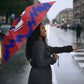 Personalized Haiti Football Umbrella Brush Stroke Soccer Graphic Flag Colors
