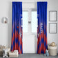 Personalized Haiti Football Window Curtain Brush Stroke Soccer Graphic Flag Colors