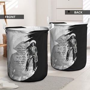 Nat Love Laundry Basket Deadwood Dick Legendary Black Cowboy - Famous Outlaw Quote