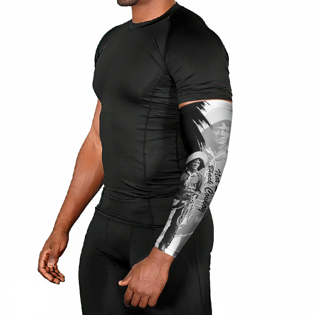 Nat Love Arm Sleeves Deadwood Dick Legendary Black Cowboy - Famous Outlaw Quote