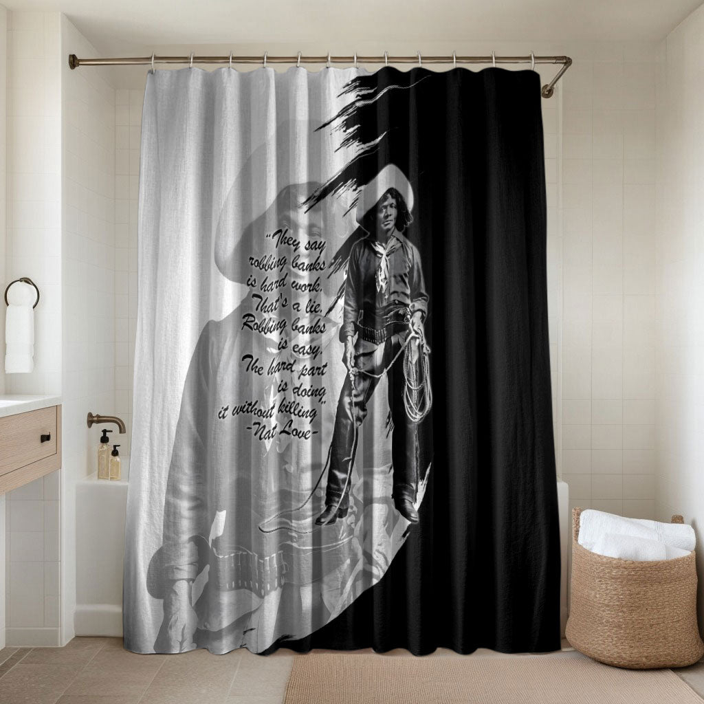 Nat Love Bathroom Set Deadwood Dick Legendary Black Cowboy - Famous Outlaw Quote
