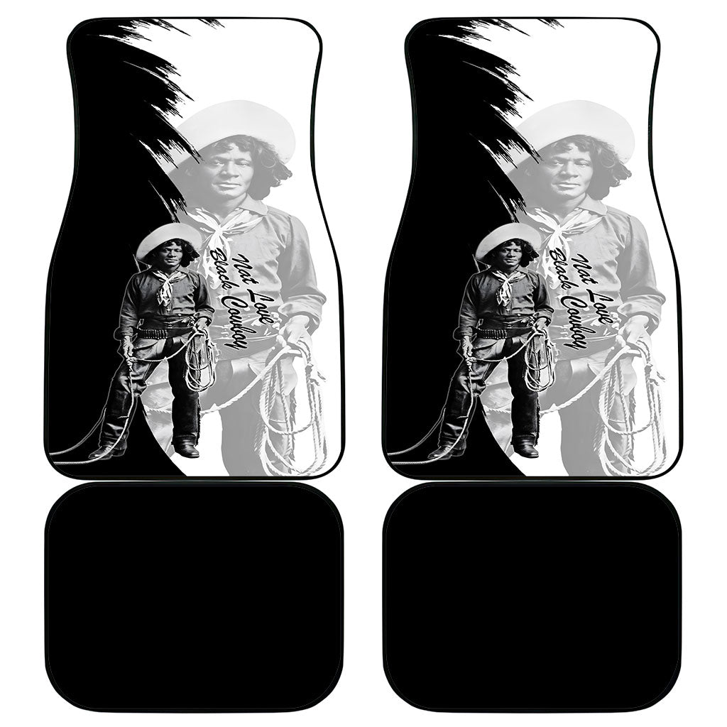 Nat Love Car Mats Deadwood Dick Legendary Black Cowboy - Famous Outlaw Quote