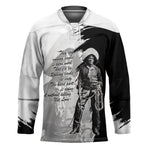 Nat Love Hockey Jersey Deadwood Dick Legendary Black Cowboy - Famous Outlaw Quote