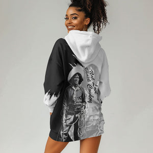 Nat Love Hoodie Dress Deadwood Dick Legendary Black Cowboy - Famous Outlaw Quote