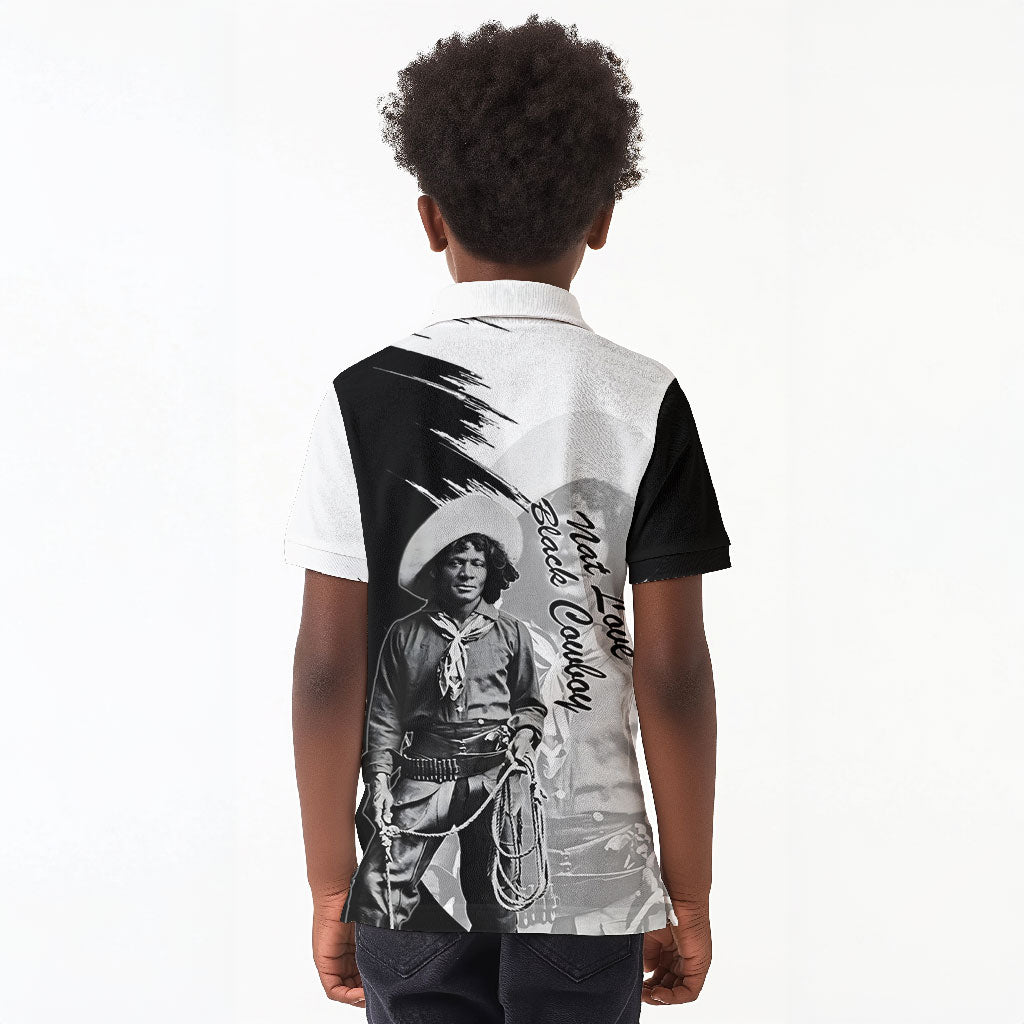 Nat Love Kid Polo Shirt Deadwood Dick Legendary Black Cowboy - Famous Outlaw Quote