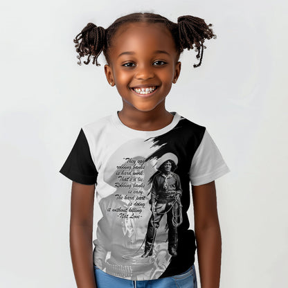 Nat Love Kid T shirt Deadwood Dick Legendary Black Cowboy - Famous Outlaw Quote