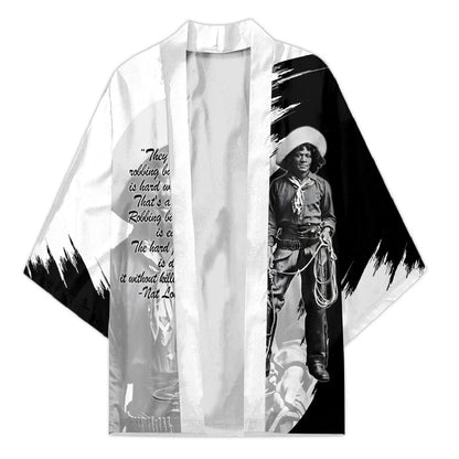 Nat Love Kimono Deadwood Dick Legendary Black Cowboy - Famous Outlaw Quote