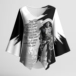 Nat Love Kimono Sleeve Blouse Deadwood Dick Legendary Black Cowboy - Famous Outlaw Quote