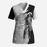 Nat Love Scrub Top Deadwood Dick Legendary Black Cowboy - Famous Outlaw Quote