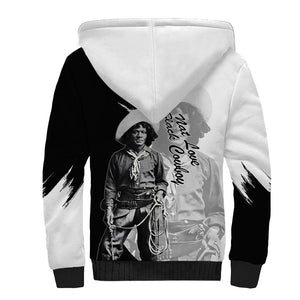 Nat Love Sherpa Hoodie Deadwood Dick Legendary Black Cowboy - Famous Outlaw Quote
