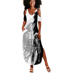 Nat Love Summer Maxi Dress Deadwood Dick Legendary Black Cowboy - Famous Outlaw Quote