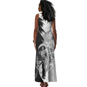 Nat Love Tank Maxi Dress Deadwood Dick Legendary Black Cowboy - Famous Outlaw Quote