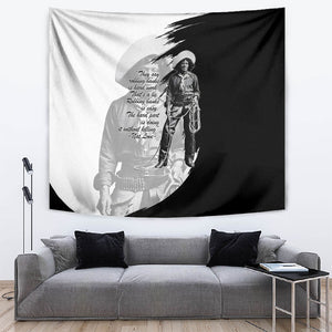 Nat Love Tapestry Deadwood Dick Legendary Black Cowboy - Famous Outlaw Quote