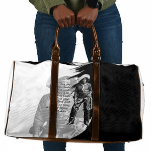 Nat Love Travel Bag Deadwood Dick Legendary Black Cowboy - Famous Outlaw Quote