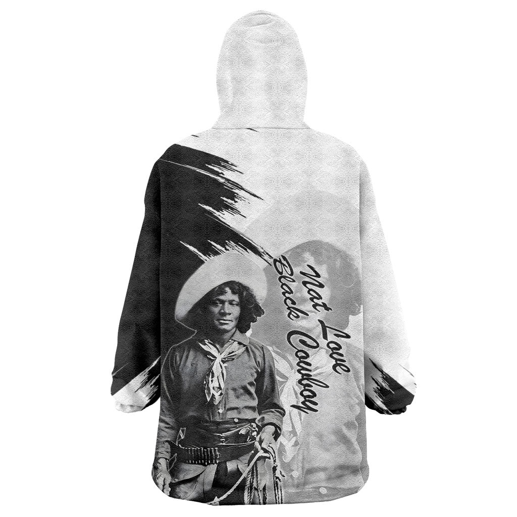 Nat Love Wearable Blanket Hoodie Deadwood Dick Legendary Black Cowboy - Famous Outlaw Quote