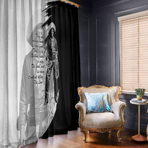 Nat Love Window Curtain Deadwood Dick Legendary Black Cowboy - Famous Outlaw Quote