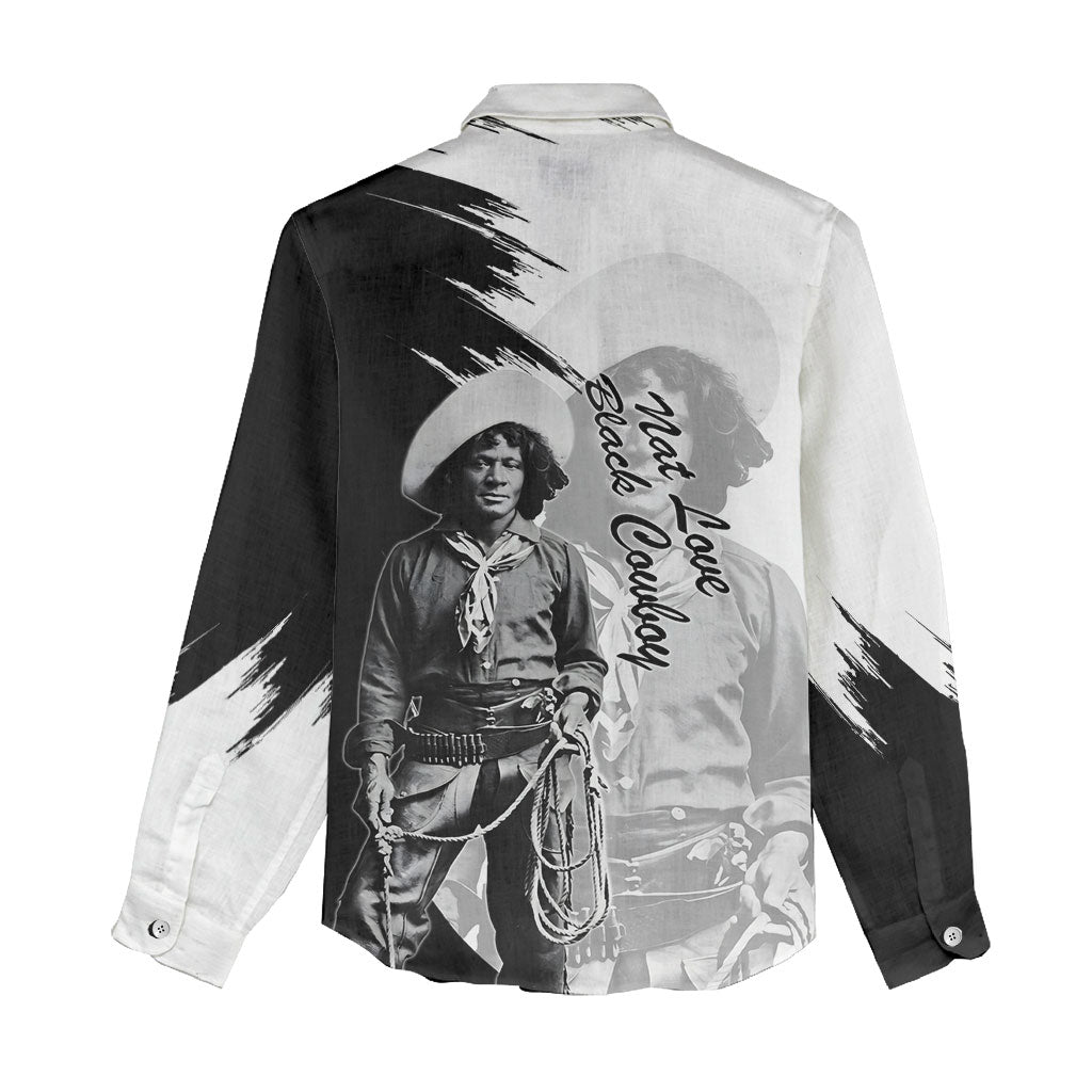 Nat Love Women Casual Shirt Deadwood Dick Legendary Black Cowboy - Famous Outlaw Quote
