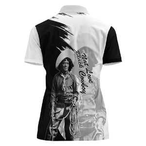 Nat Love Women Polo Shirt Deadwood Dick Legendary Black Cowboy - Famous Outlaw Quote