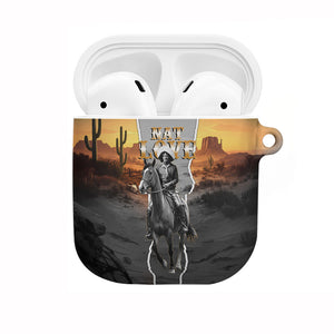 Nat Love Deadwood Dick Legendary Black Cowboy AirPods Case Western Frontier Style With Native Southwest Pattern