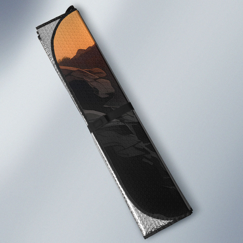 Nat Love Deadwood Dick Legendary Black Cowboy Auto Sun Shade Western Frontier Style With Native Southwest Pattern