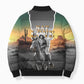 Nat Love Deadwood Dick Legendary Black Cowboy Bomber Puffer Jacket Western Frontier Style With Native Southwest Pattern