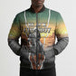Nat Love Deadwood Dick Legendary Black Cowboy Bomber Puffer Jacket Western Frontier Style With Native Southwest Pattern