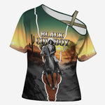 Nat Love Deadwood Dick Legendary Black Cowboy Cross Shoulder Shirt Western Frontier Style With Native Southwest Pattern