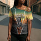 Nat Love Deadwood Dick Legendary Black Cowboy Cross Shoulder Shirt Western Frontier Style With Native Southwest Pattern