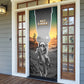 Nat Love Deadwood Dick Legendary Black Cowboy Door Cover Western Frontier Style With Native Southwest Pattern