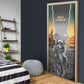 Nat Love Deadwood Dick Legendary Black Cowboy Door Cover Western Frontier Style With Native Southwest Pattern