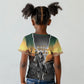 Nat Love Deadwood Dick Legendary Black Cowboy Kid T shirt Western Frontier Style With Native Southwest Pattern