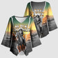 Nat Love Deadwood Dick Legendary Black Cowboy Kimono Sleeve Blouse Western Frontier Style With Native Southwest Pattern