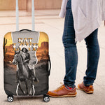 Nat Love Deadwood Dick Legendary Black Cowboy Luggage Cover Western Frontier Style With Native Southwest Pattern