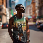 Nat Love Deadwood Dick Legendary Black Cowboy Men Tank Top Western Frontier Style With Native Southwest Pattern