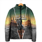 Nat Love Deadwood Dick Legendary Black Cowboy Padded Jacket Western Frontier Style With Native Southwest Pattern