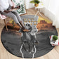 Nat Love Deadwood Dick Legendary Black Cowboy Round Carpet Western Frontier Style With Native Southwest Pattern