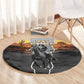 Nat Love Deadwood Dick Legendary Black Cowboy Round Carpet Western Frontier Style With Native Southwest Pattern