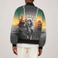 Nat Love Deadwood Dick Legendary Black Cowboy Sleeve Zip Bomber Jacket Western Frontier Style With Native Southwest Pattern